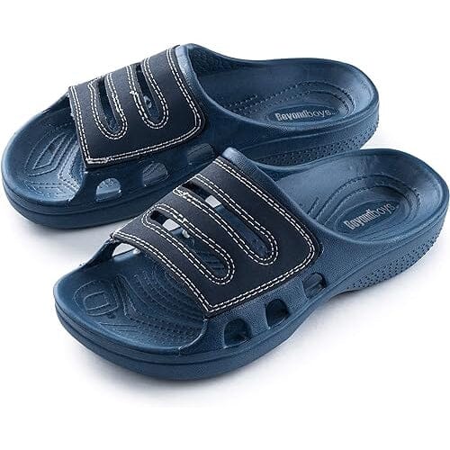 Pupeez Boy's Waterproof Slippers Shower Pool Rubber Clog Outdoor Sandals Official Cheap Online