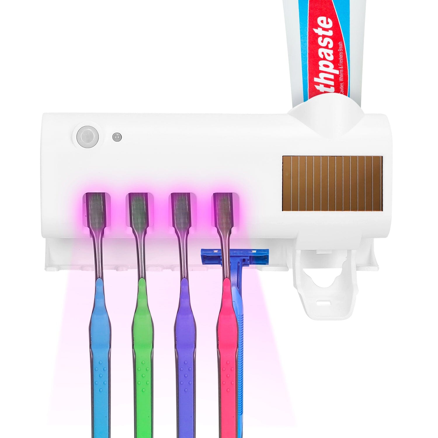 Wall Mounted Toothbrush Sanitizer Holder IR Induction UV Sanitization Rack Comfortable Online