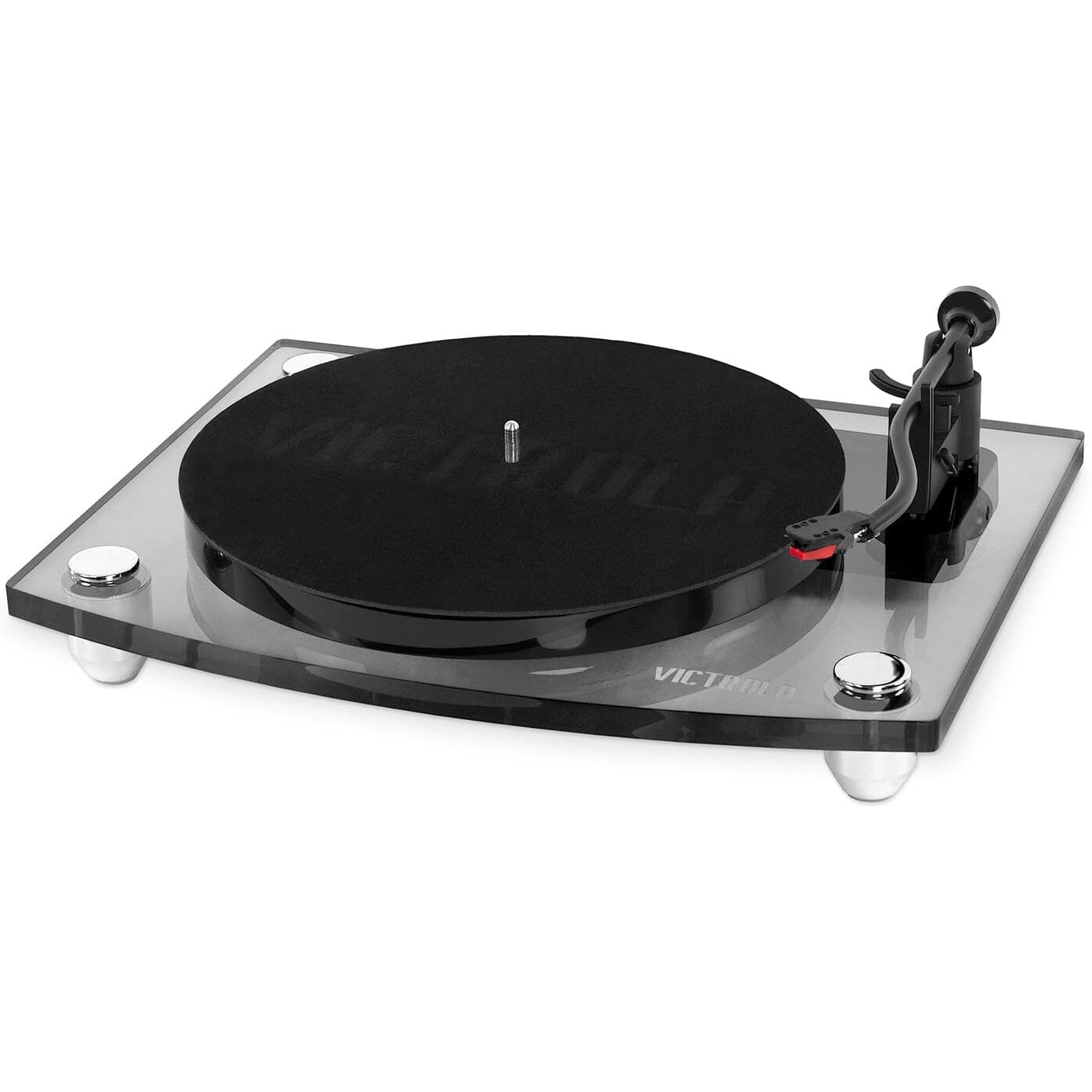 Victrola Modern Acrylic 2-Speed Bluetooth Turntable with 40-Watt Wireless Speakers (Refurbished) Visit New Sale Online