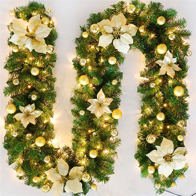 2.7 Meter Christmas Rattan Garland Decorative Free Shipping