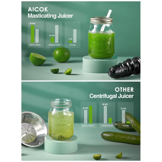 AICOK Slow Masticating Juicer Extractor Online Online Free Shipping