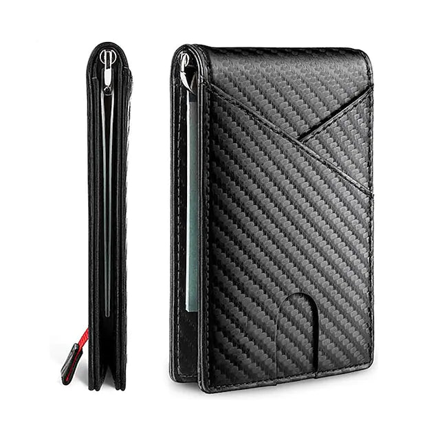 Carbon Fiber Rfid Men Wallets Bi-fold Vallet Billfold Footlocker Finishline Sale Online