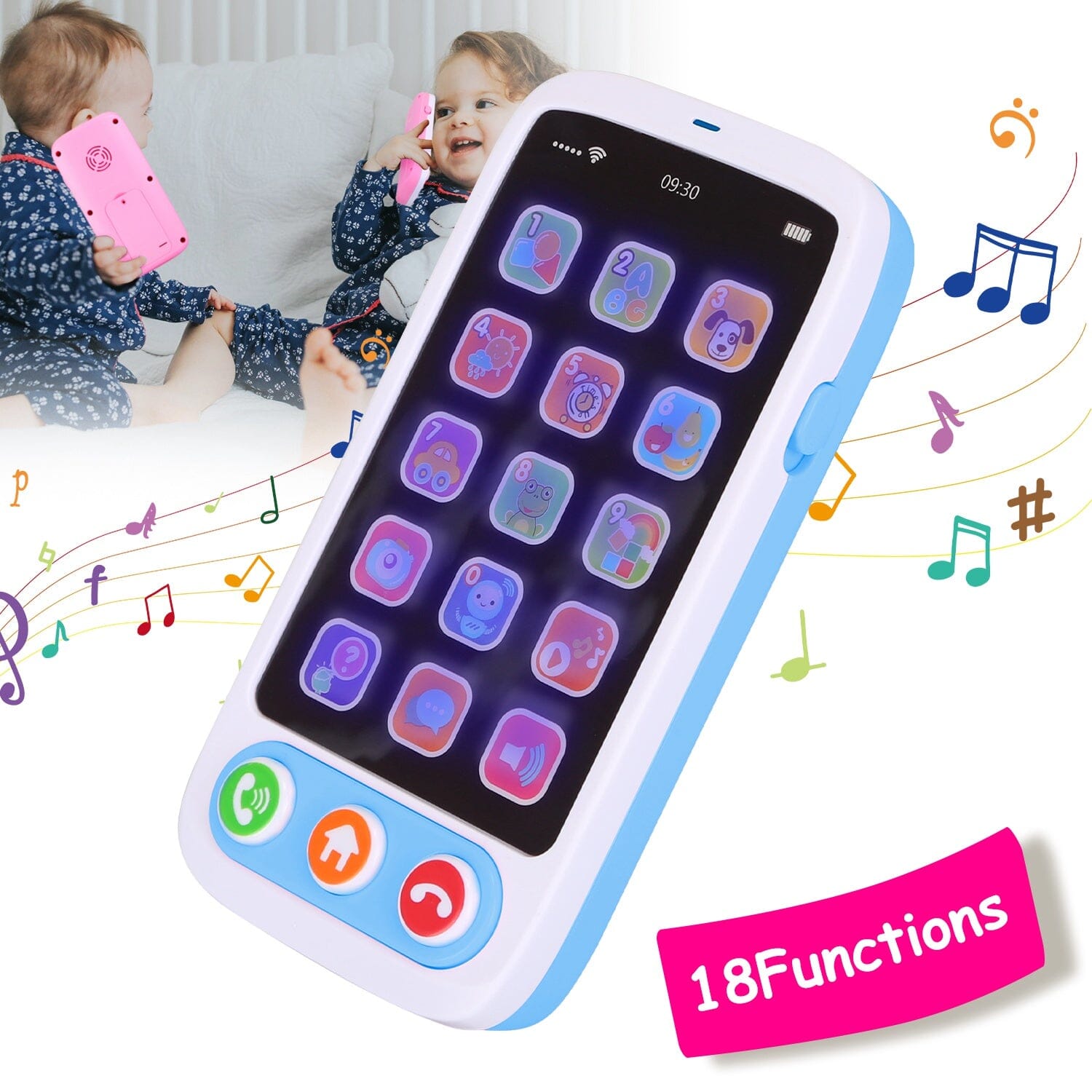 Baby Infant Interactive Educational Phone with Music Light Cheapest For Sale