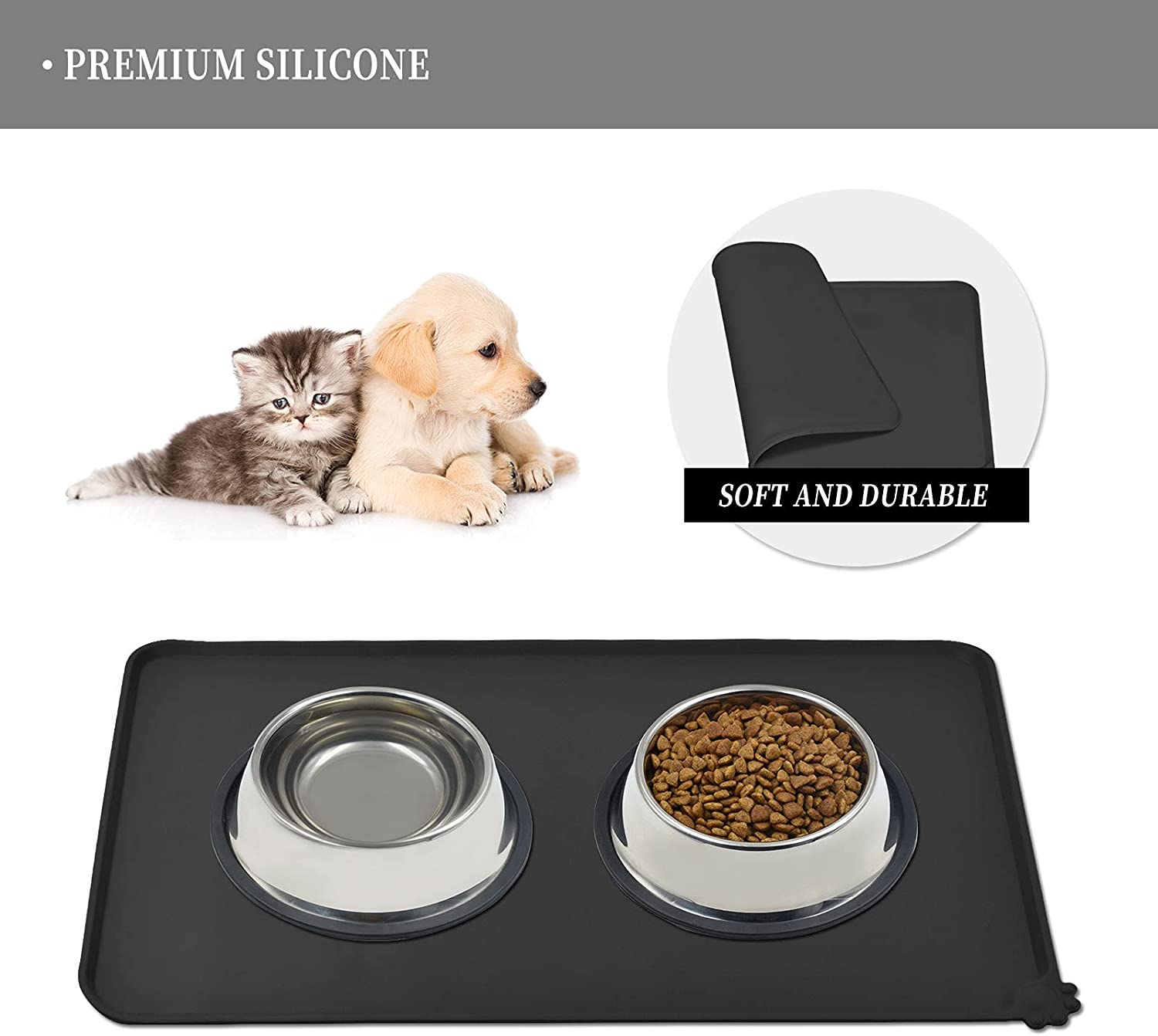 Reopet Silicone Dog Cat Bowl Mat Non-Stick Food Pad Good Selling Sale Online