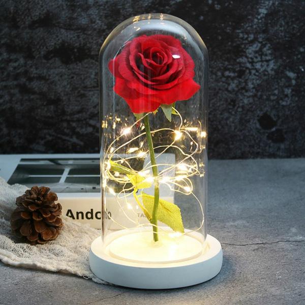 LED Glass Cover Simulation Foil Rose Flower Eastbay Cheap Online