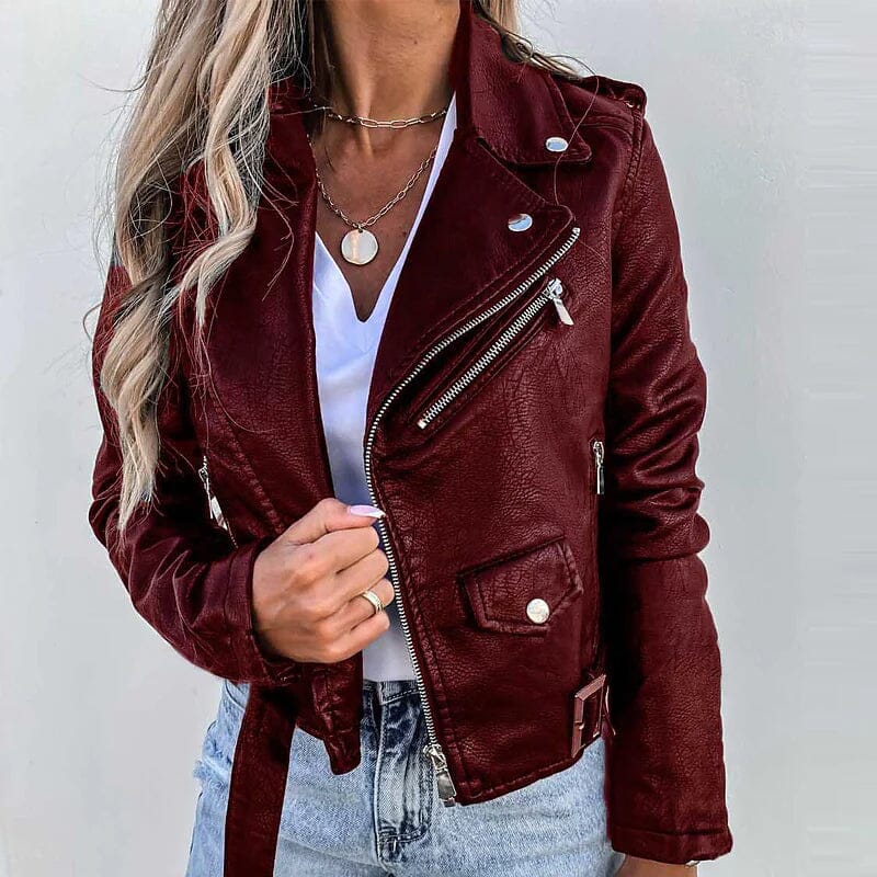 Women's Faux Modern Street Style Leather Jacket Sale Pick A Best