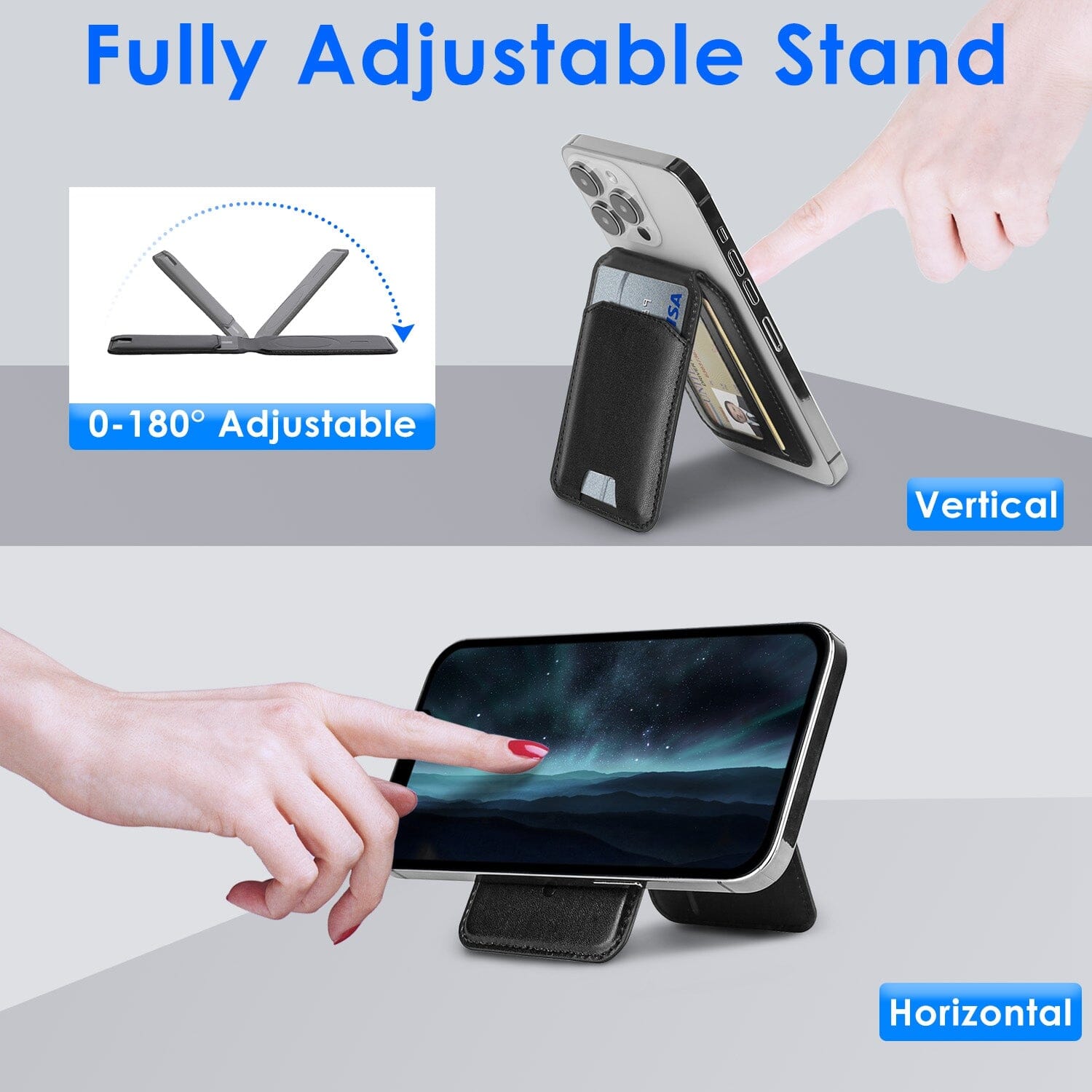 2-in-1 Magnetic Card Wallet Phone Stand Reliable Sale Online