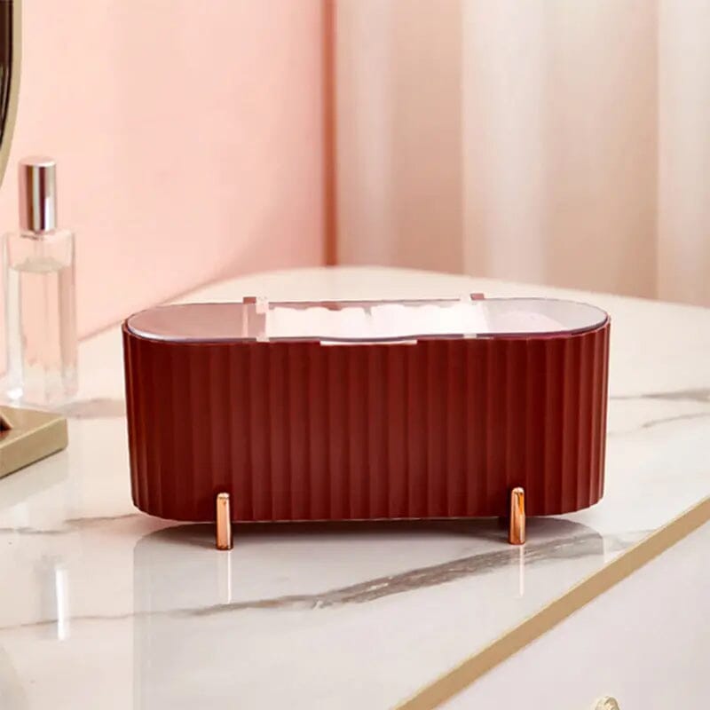 3 Compartments Cotton Swab Storage Box Discount Cheap Online