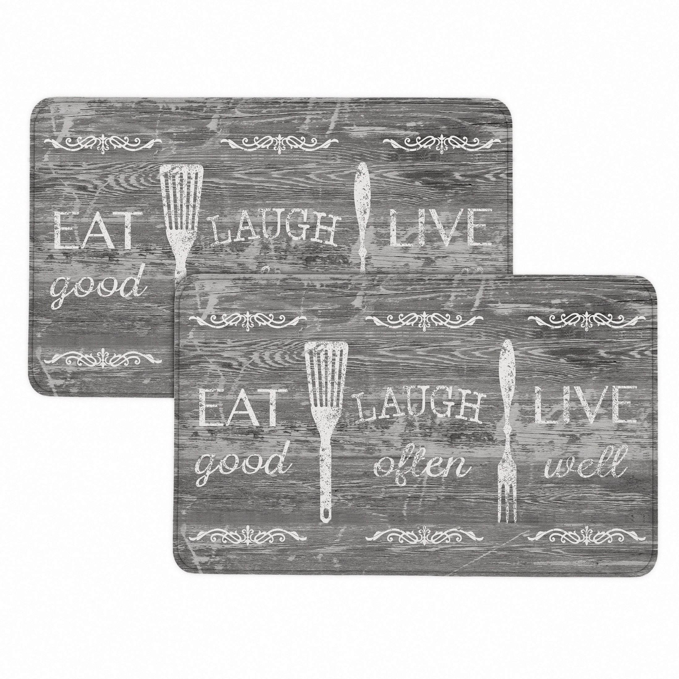 Bibb Home 1-2 Pack Anti Fatigue Cushioned Kitchen Mats Free Shipping Classic