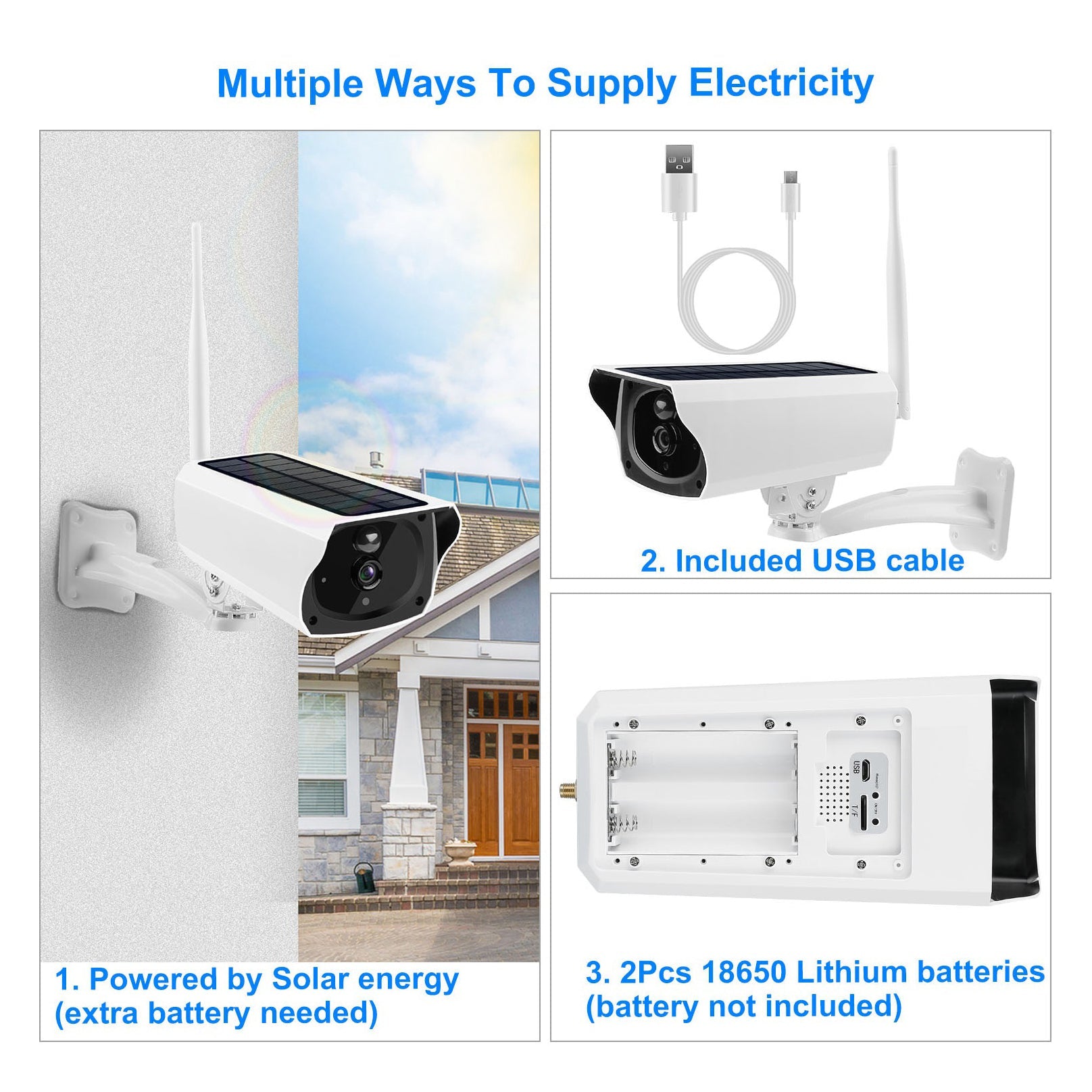 1080P Solar Powered Wifi IP Camera Shop For Sale