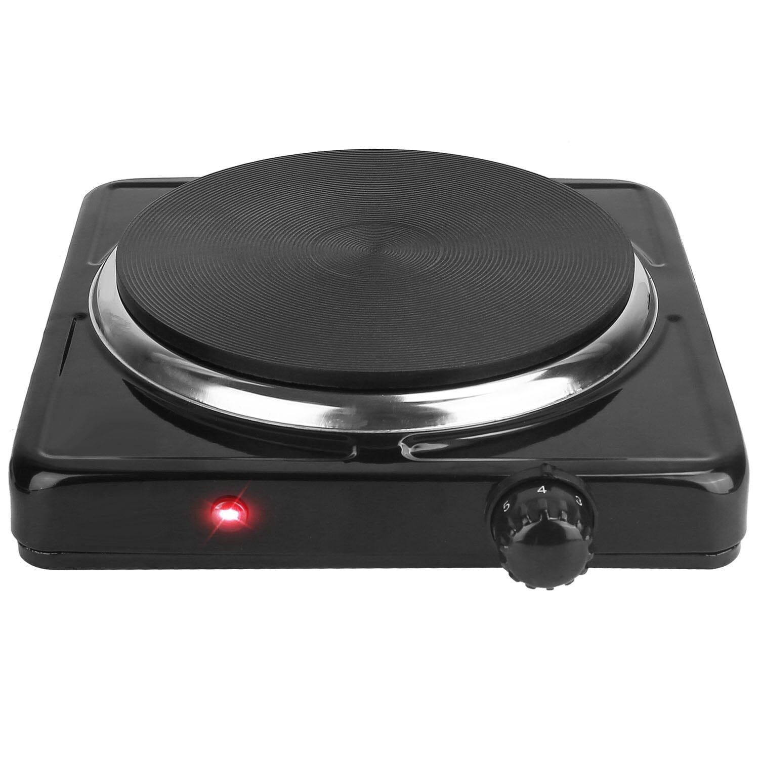 1500W Portable Heating Hot Plate Stove Countertop with Non Slip Rubber Footlocker For Sale