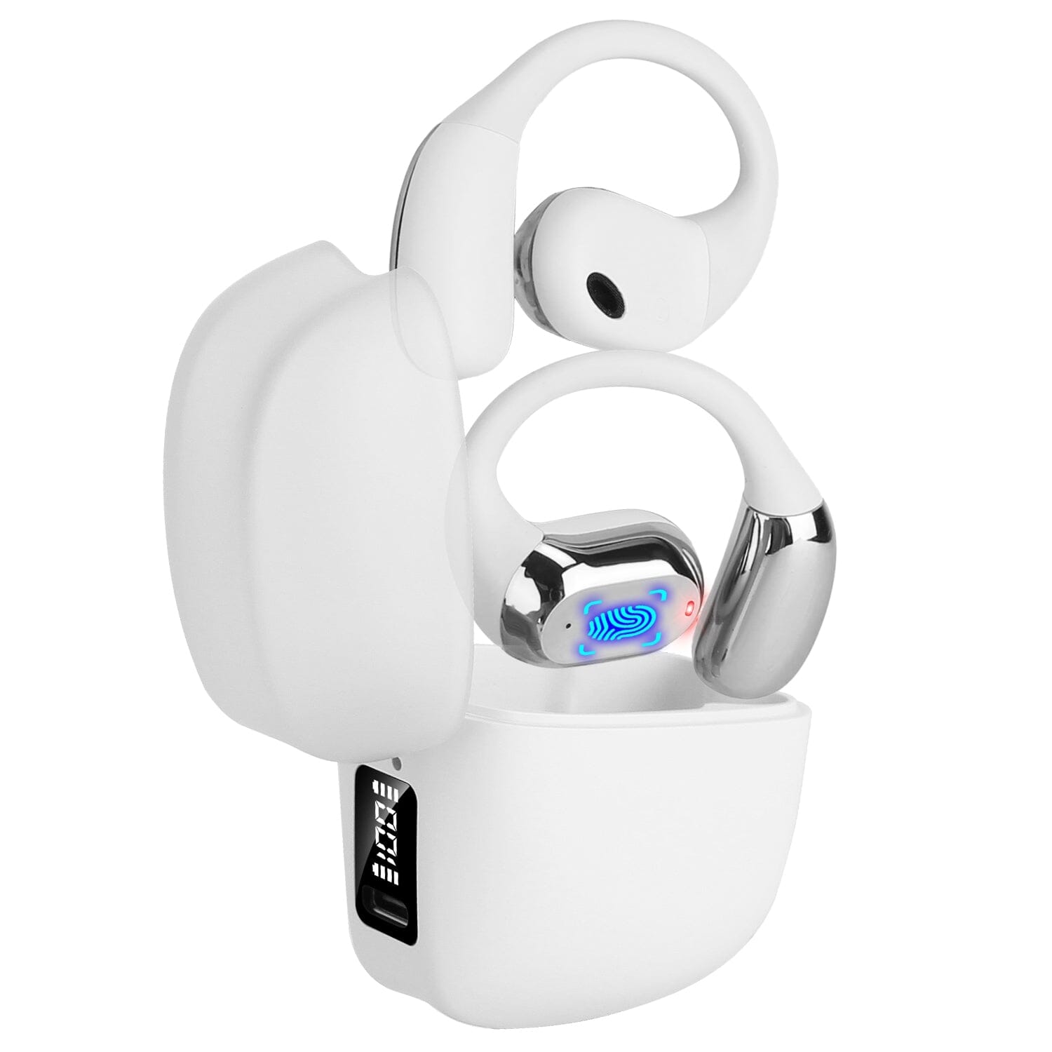 Wireless V5.4 Open Ear Earbuds with Earhook LED Display Charging Case Store With Big Discount