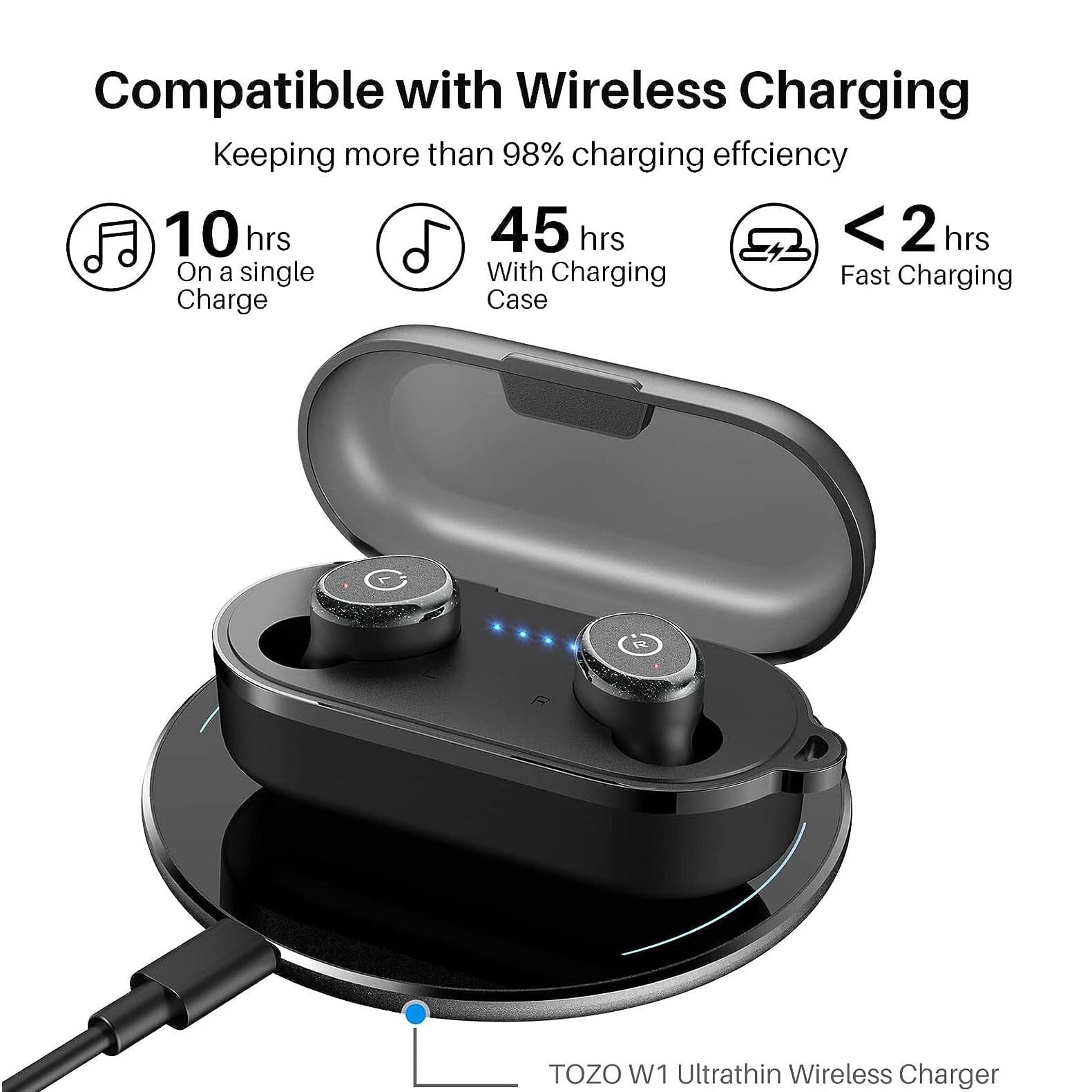 TOZO T10 Bluetooth 5.3 Wireless Earbuds (Refurbished) Amazing Pice