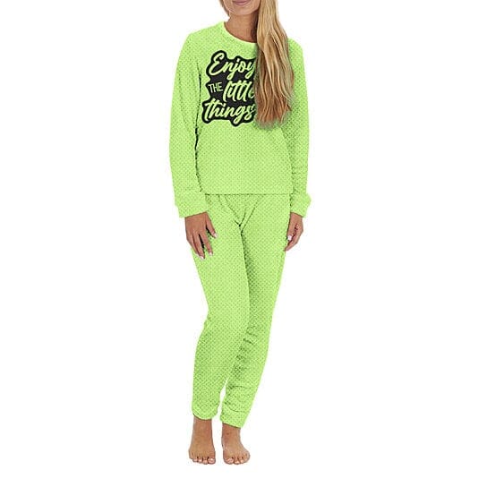 2-Piece Set: Women's Plush Popcorn Knit Top and Jogger Pants Pajama Set (Plus Size) Sale New Styles