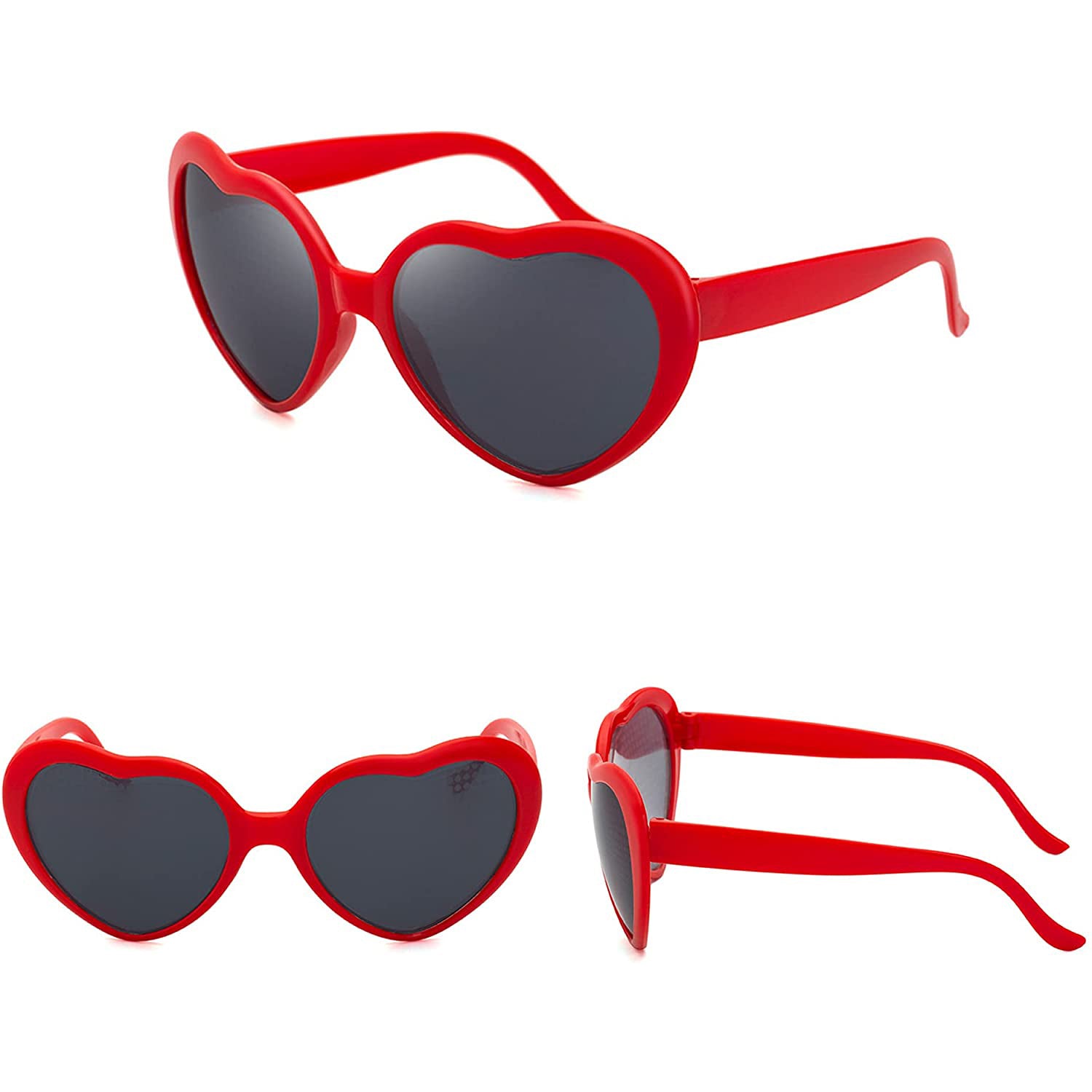 Heart Shaped Sunglasses EDM Festival Light Changing Eyewear Heart Effect Outlet Good Selling