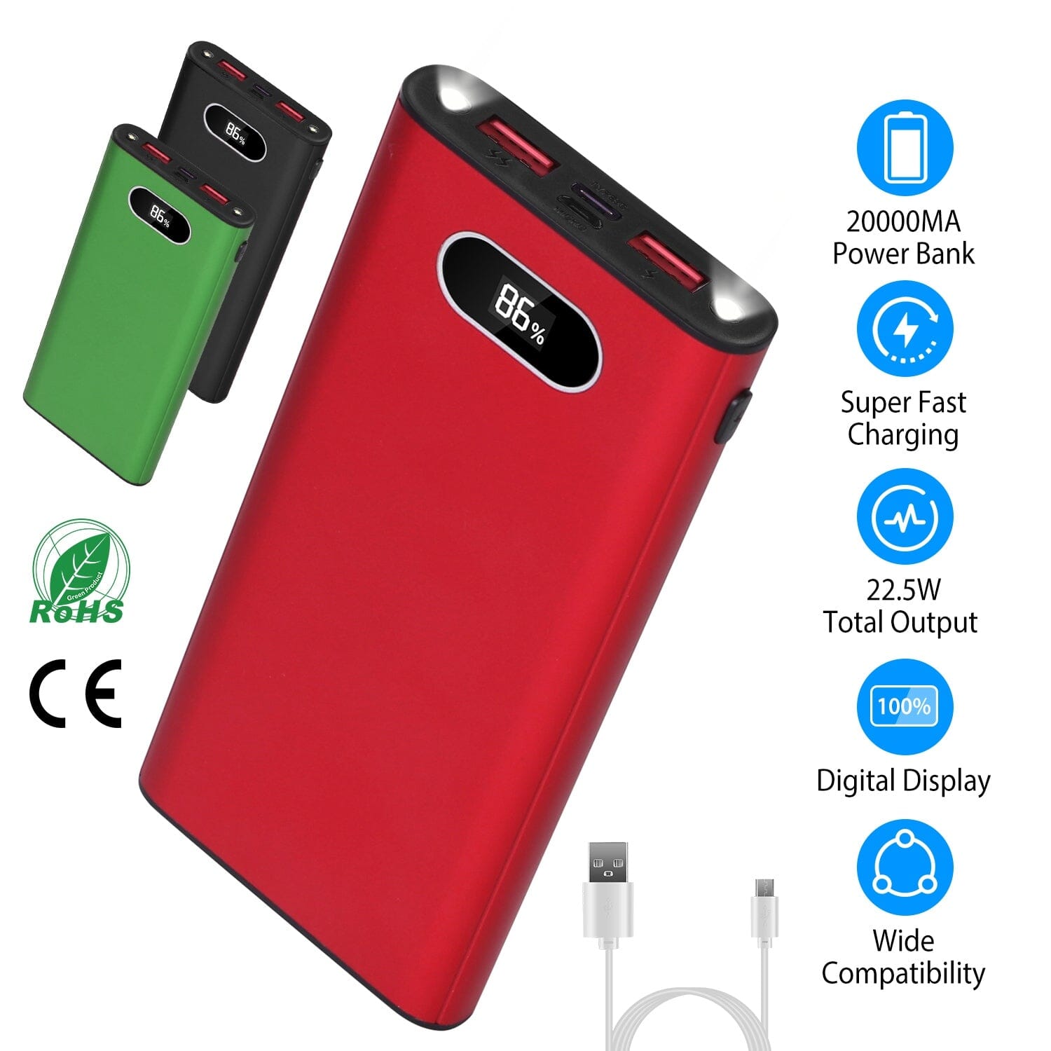 2000mAh Powerbank Portable Charger Quality Free Shipping For Sale