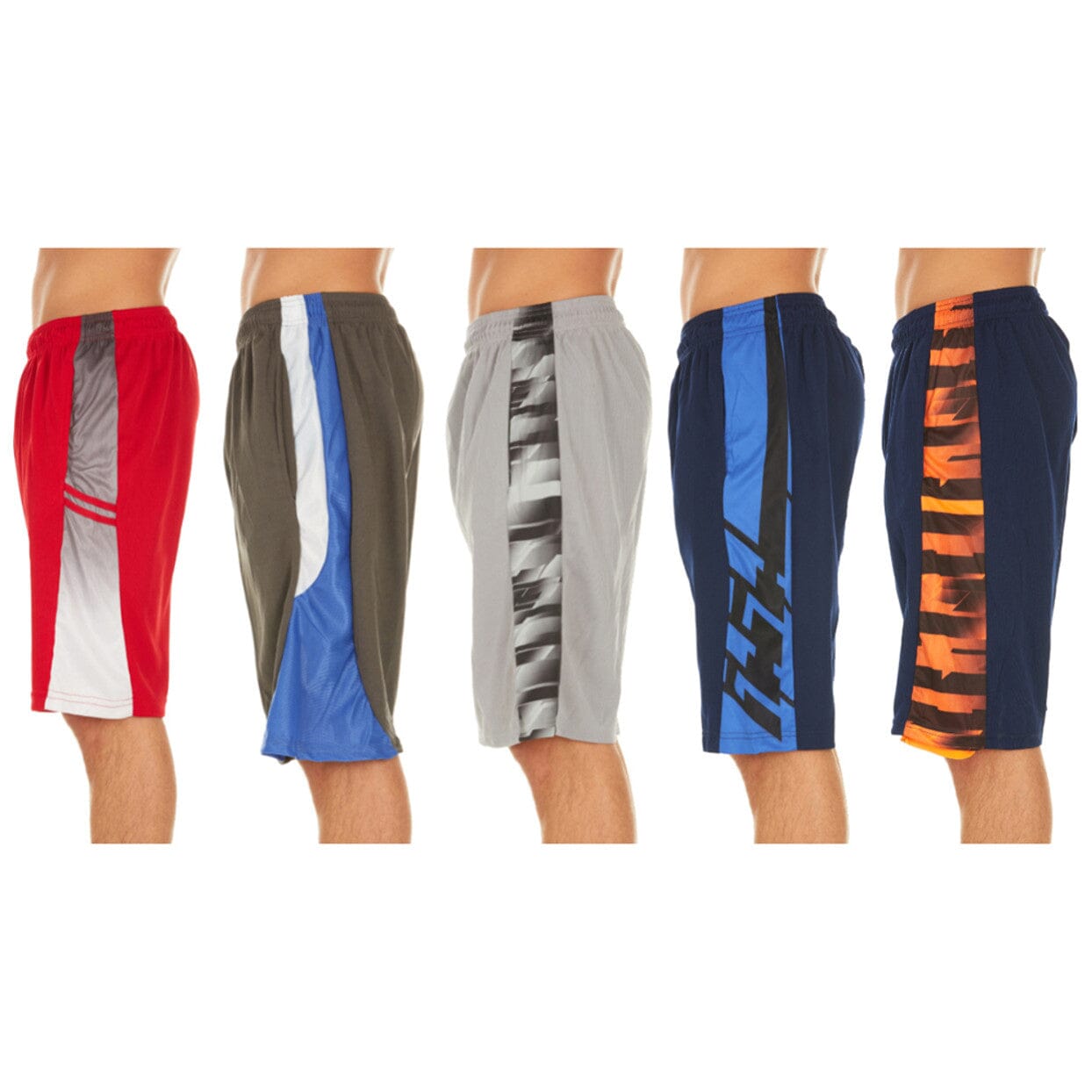 5-Pack: Men's Active Athletic Assorted Performance Shorts Sale Lowest Pice