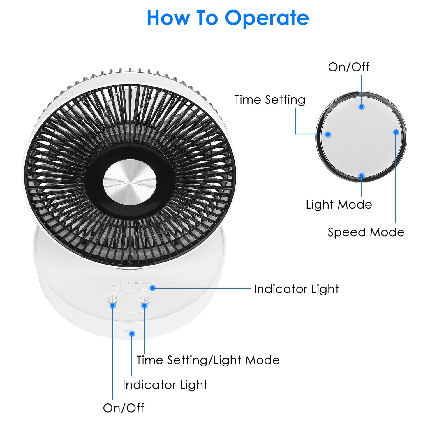 Foldable Rechargeable LED Desk Fan Wall Mounted with Magnetic Remote Sale 100% Guaranteed