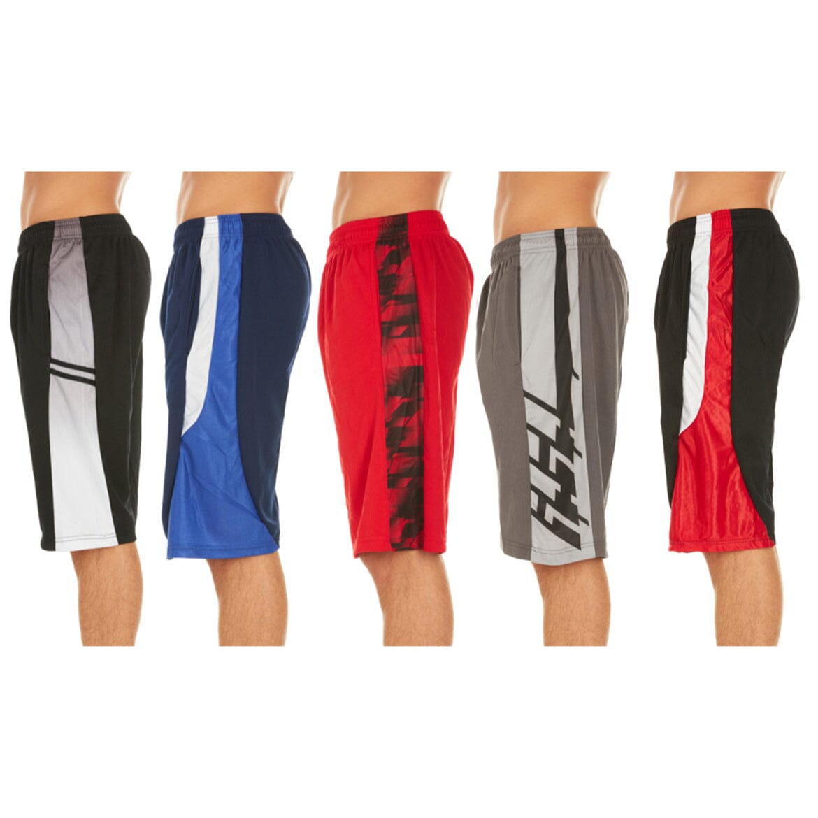 5-Pack: Men's Active Athletic Assorted Performance Shorts Sale Lowest Pice