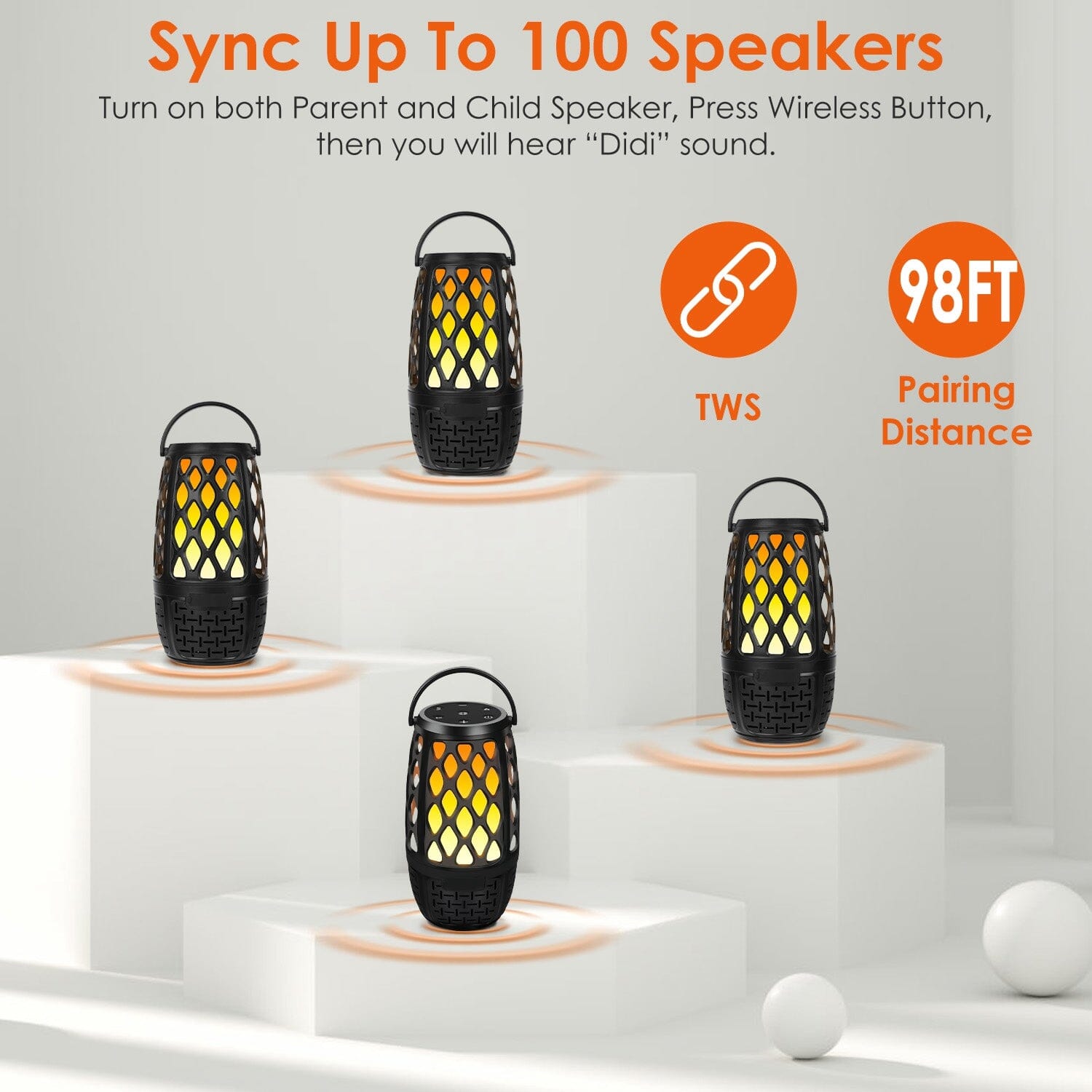 4-in-1 Wireless 5.3 IPX5 Waterproof Outdoor Speaker Visit New Sale Online