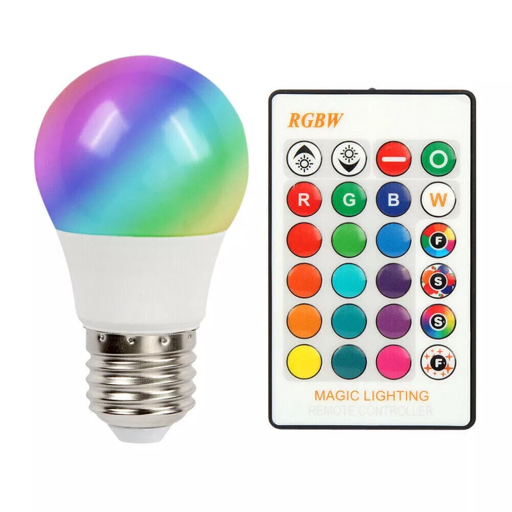 E27 RGB LED Light Bulb 16 Color Changing Magic RGBW Colorful Remote Control Lamp Low Cost Cheap Online