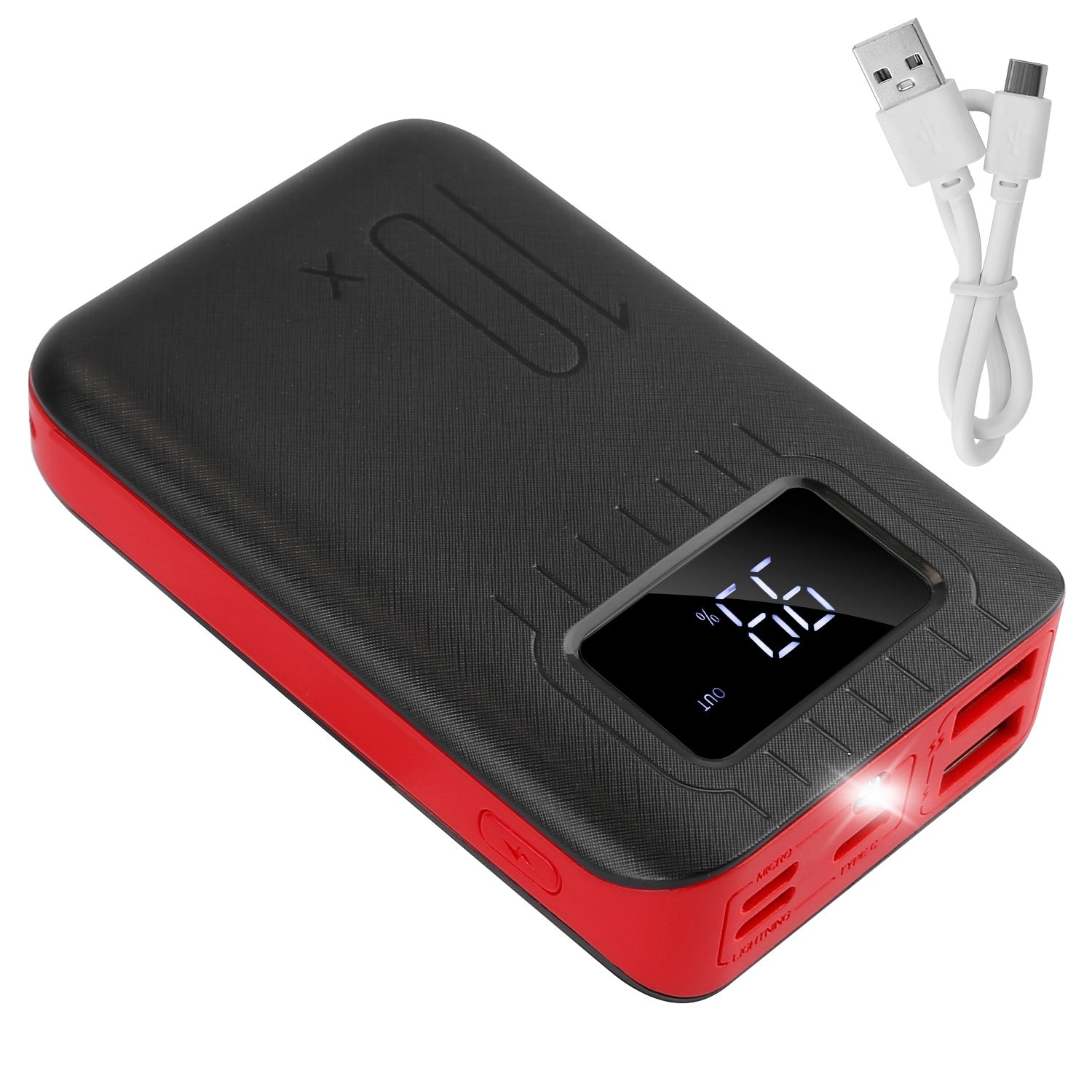 10000 mAh Portable Powerbank Dual USB Charger Port with LCD Display Manchester Cheap Pice