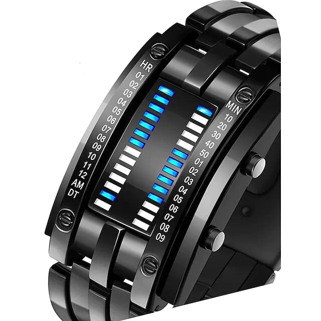 Men LED Light Stainless Steel Sports Watch Discount Shop