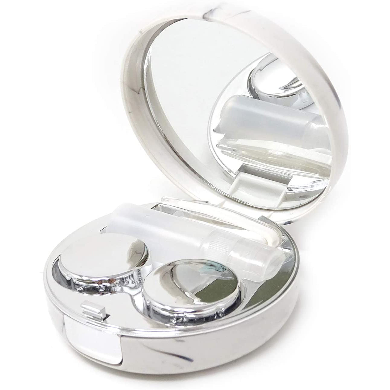 Honbay Fashion Marble Contact Lens Case with Mirror Choice For Sale