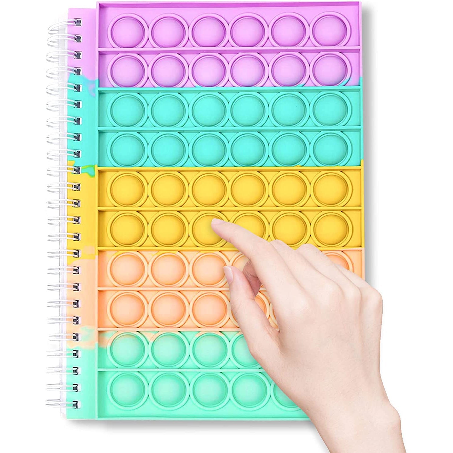 Fidget Spiral Notebook Push Pop Bubble Fidget Sensory Toy Cheap 2025 Newest