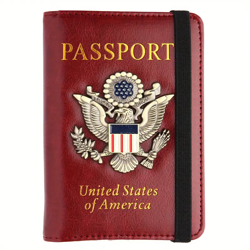 Creative Passport Holder Cover With 3D Metal Badge Discount Footaction