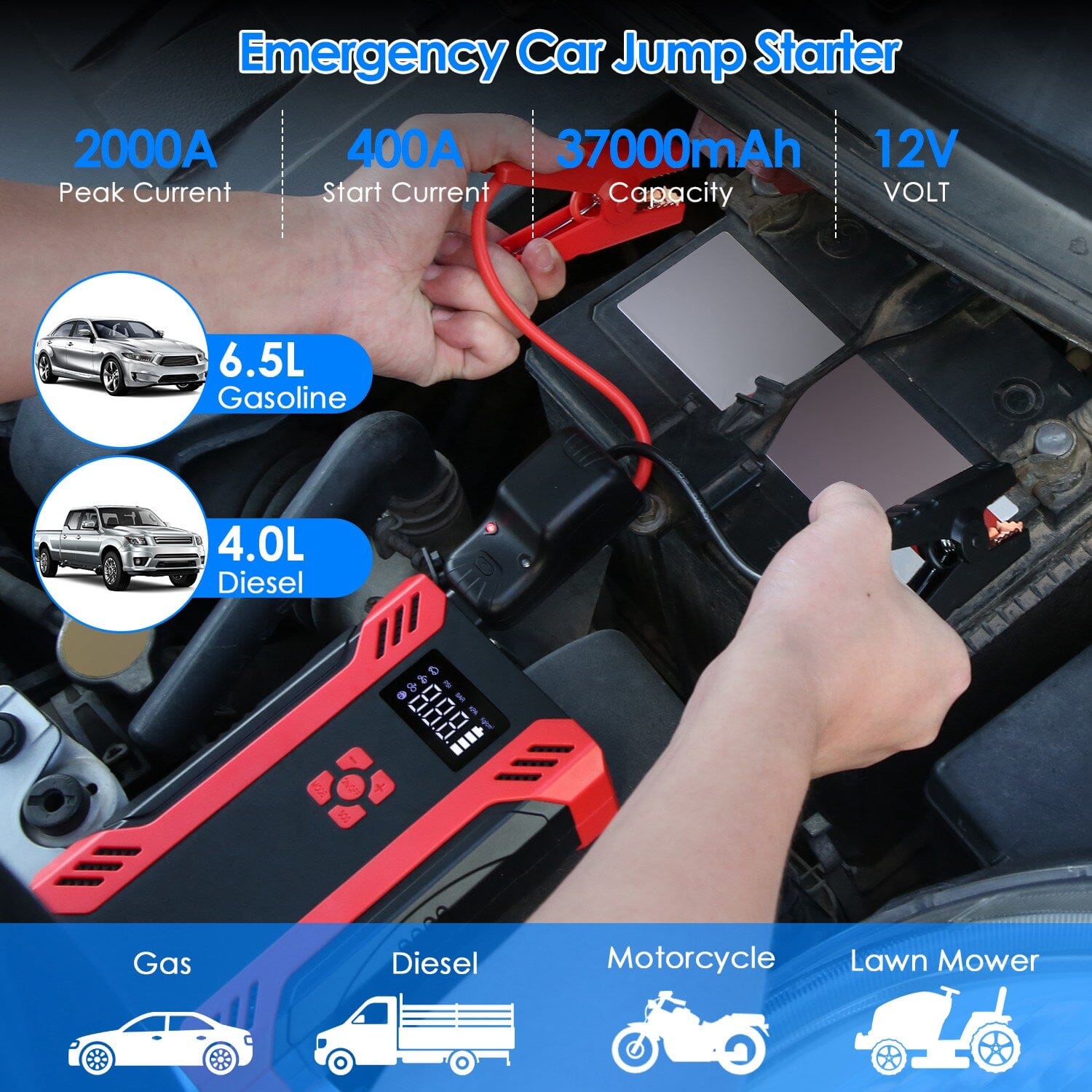 Car Jump Starter with Air Compressor Cheap Pice Free Shipping