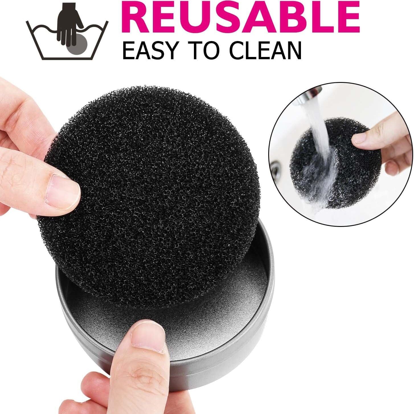 3-Pack: Luxspire Makeup Brush Cleaner Quick Wash Sponge Remover Color Free Shipping For Nice