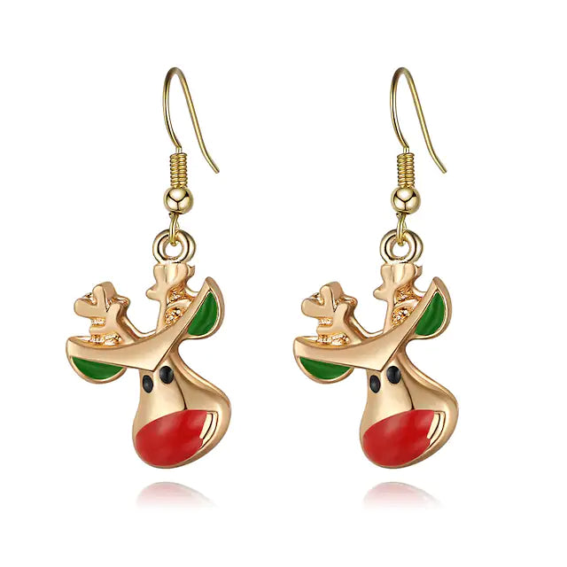 Christmas Ear Decor Hooks Creative Ladies Holiday Earrings Purchase For Sale