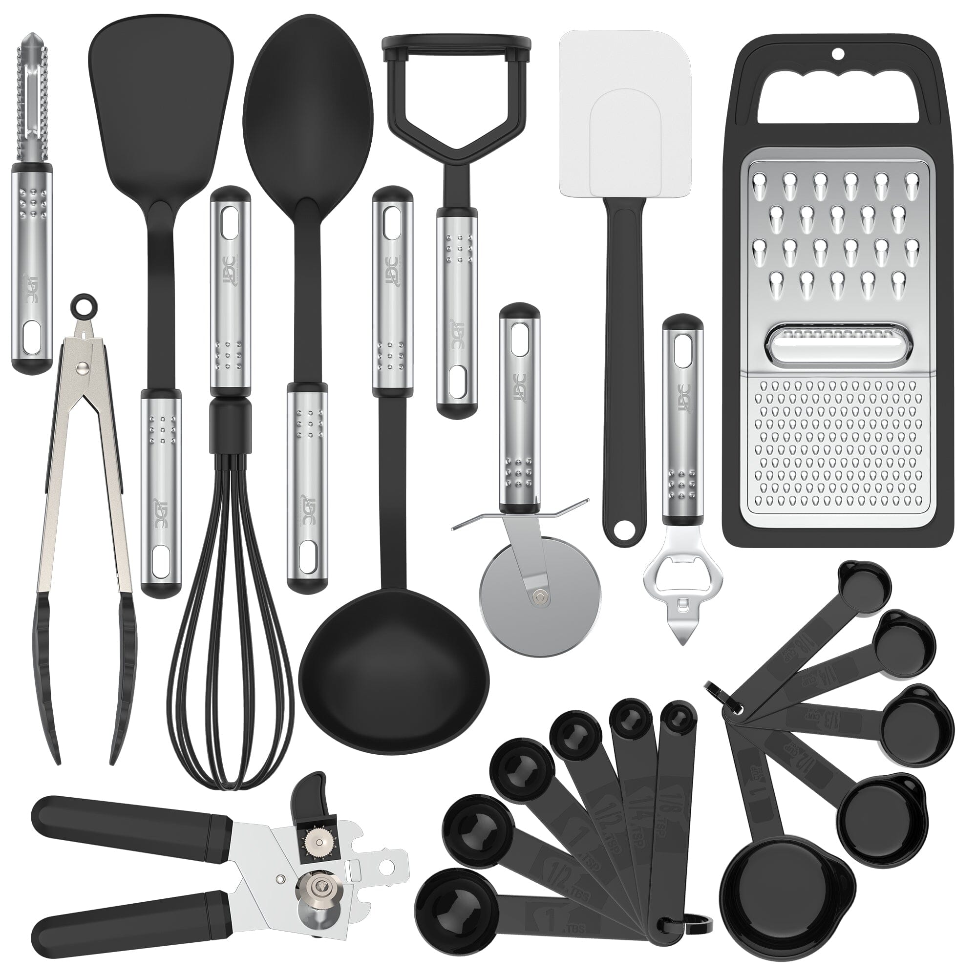 23-Piece: Lux Decor Collection Stainless Steel Nylon Cooking Utensils Set Cheap Cost