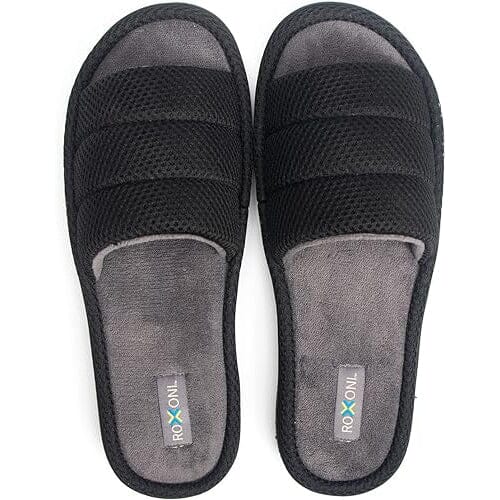 Roxoni Plush Slippers for Men Open Toe House Slippers for Superior Comfort Wholesale Pice Cheap Online