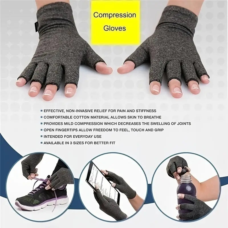 2-Pairs: Rheumatoid Arthritis Magnetic Compression Gloves Manchester Great Sale Online