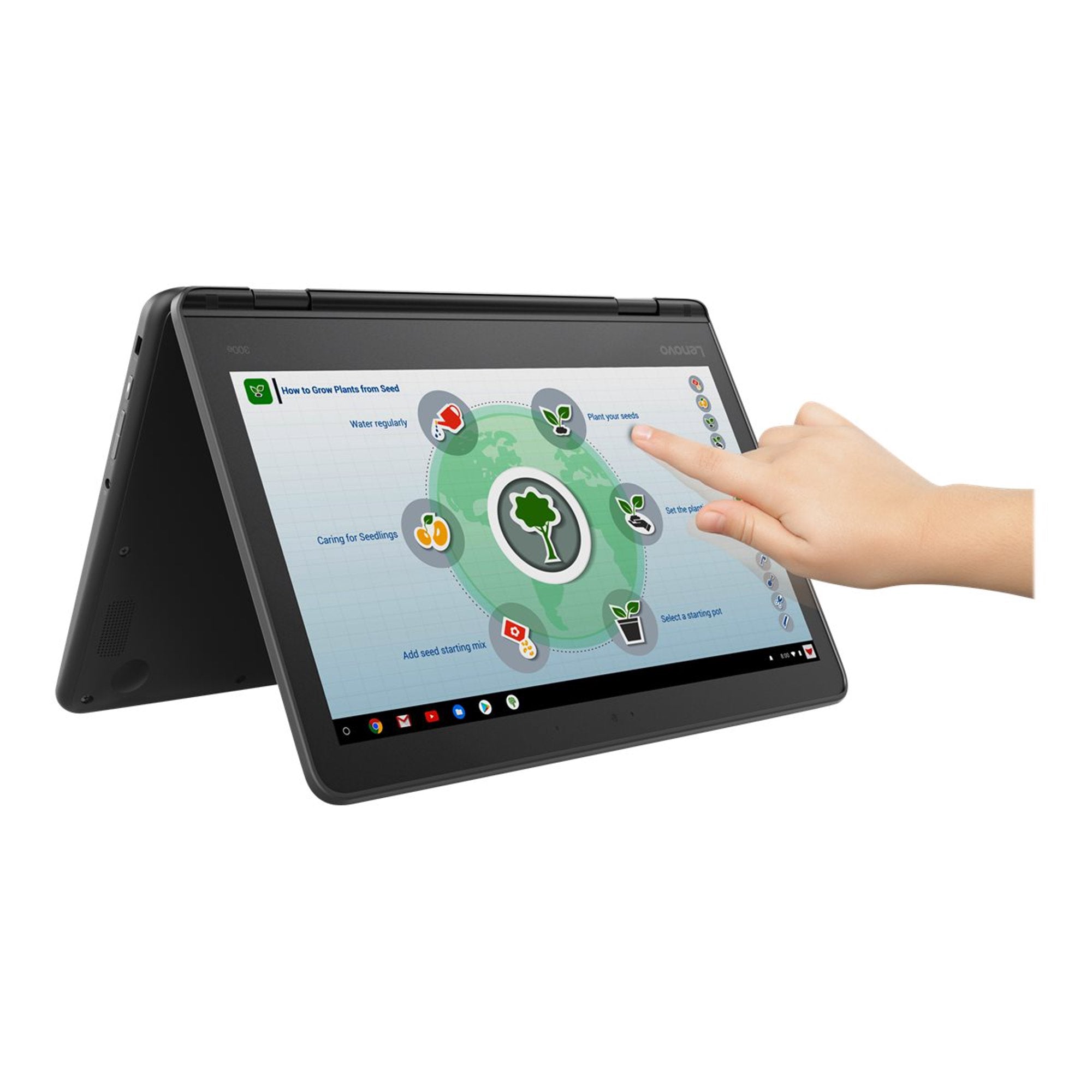 Lenovo 11.6 Touchscreen Chromebook 300E Mediatek 8173C 2.10GHz 4GB RAM 32GB (Refurbished) New For Sale