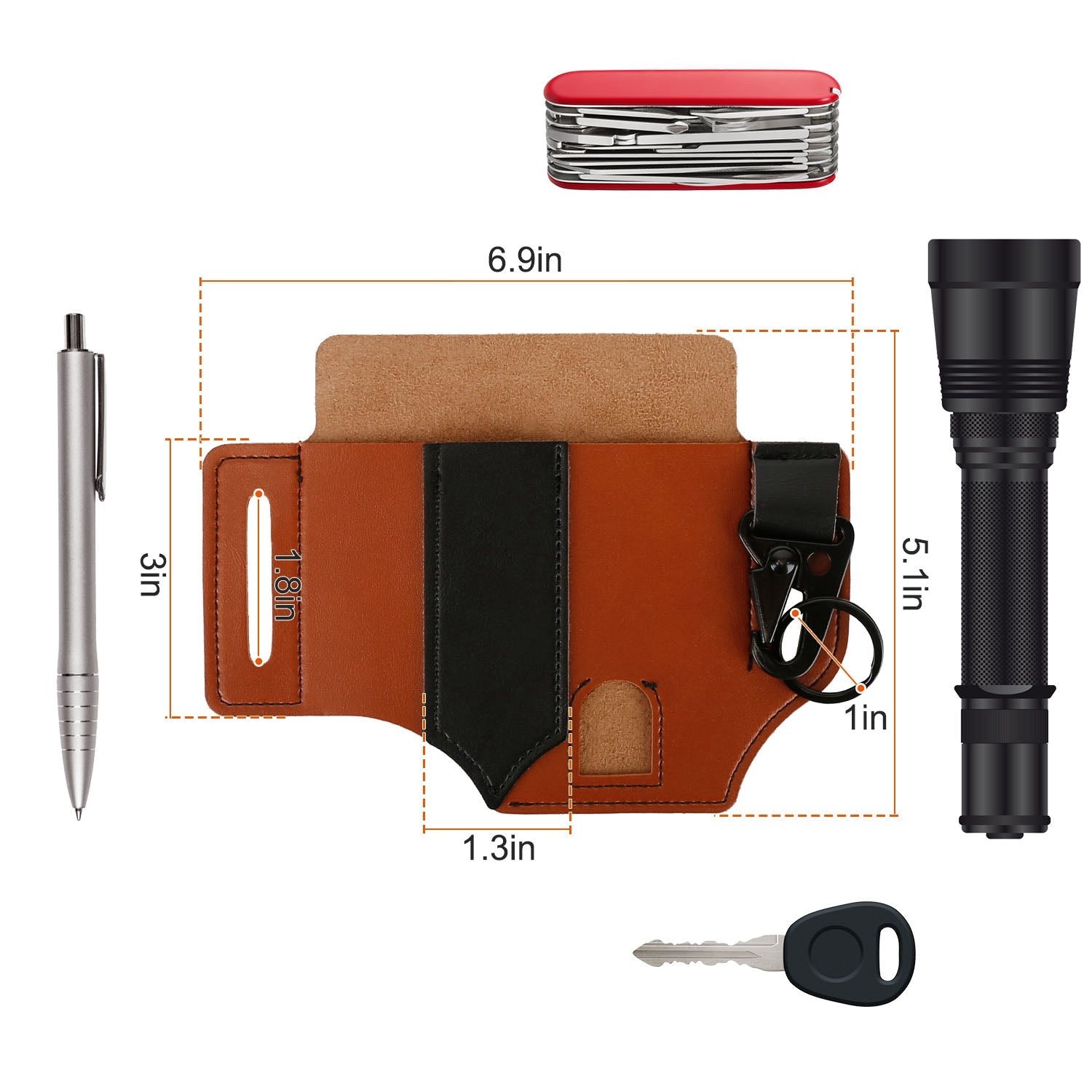 Multi-tool Sheath for Belt Leather EDC Pocket Organizer Wholesale Pice Cheap Online