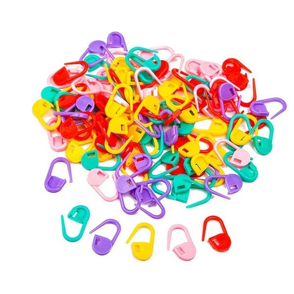 120-Pack: Mix Color Plastic Knitting Tools Locking Stitch Markers Crochet Where To Buy