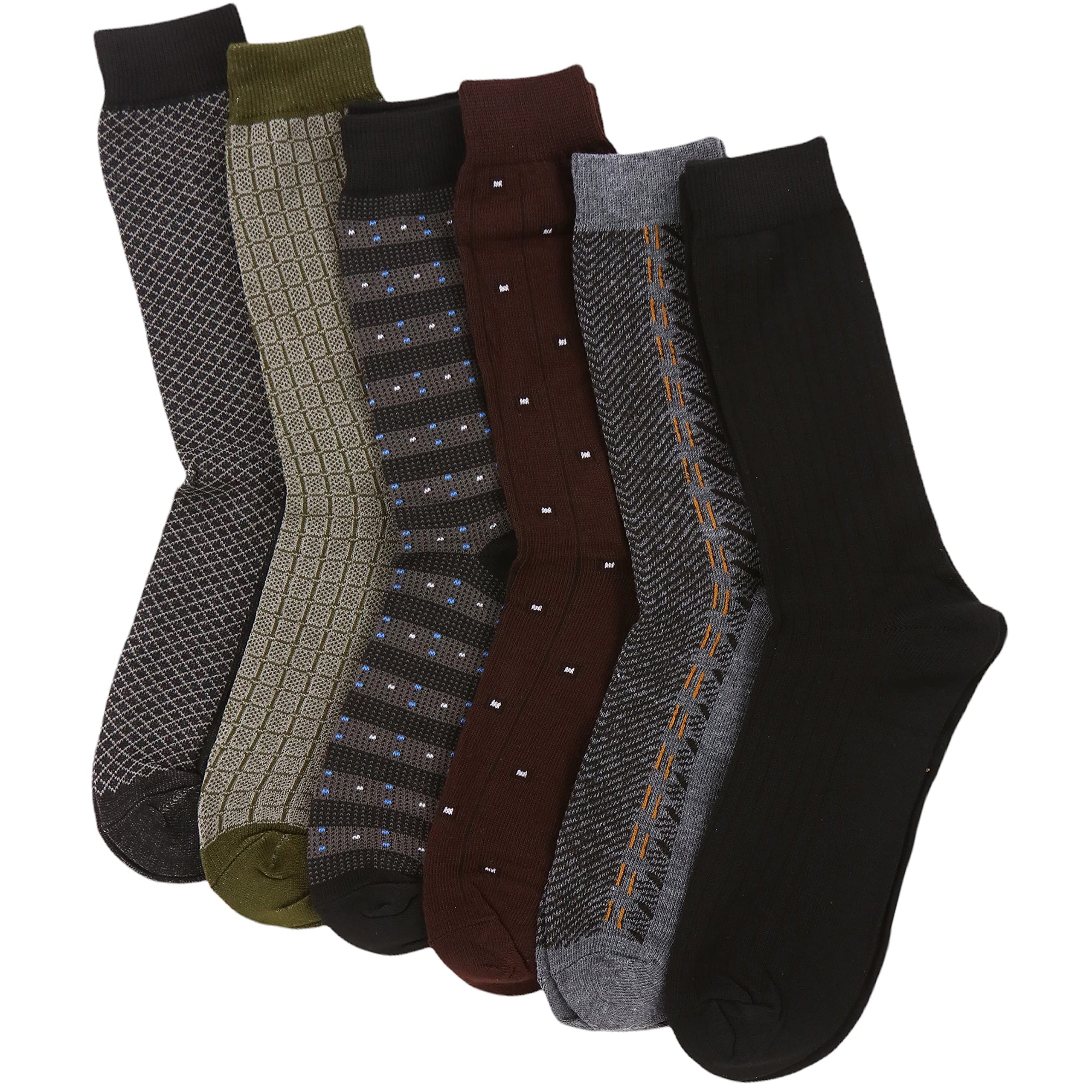 6-Pack: ToBeInStyle Men's Patterned Dress Socks Cheap Sale Brand New Unisex