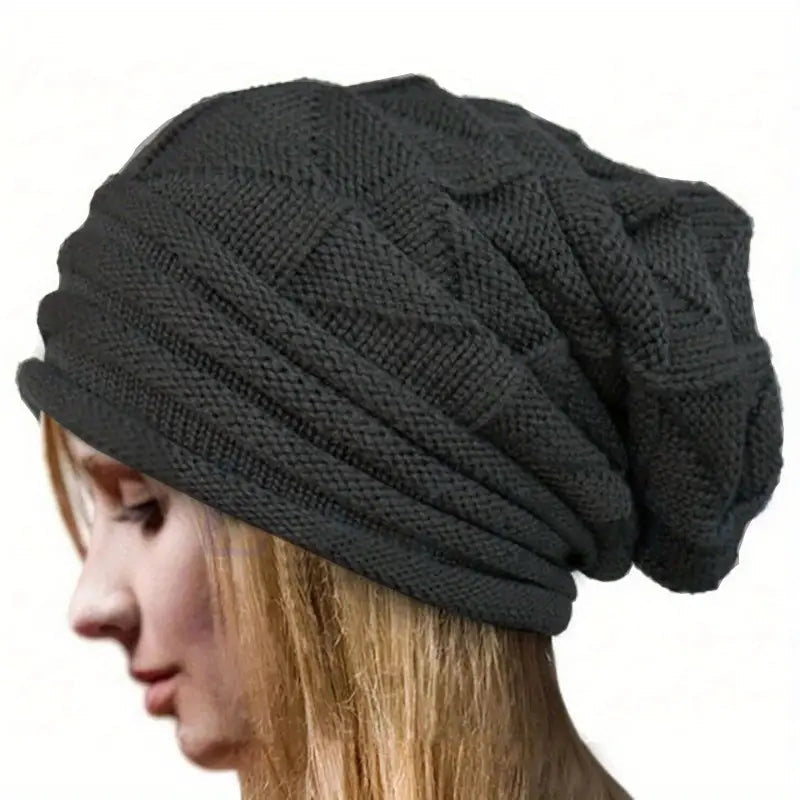 Unisex Oversized Knitted Baggy Beanie Original Online