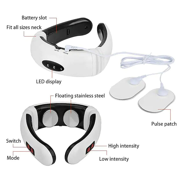 Electric Neck Massager and Pulse Back 6 Modes Power Control Affordable Online