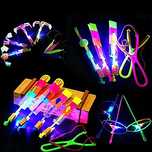 10-Piece: Amazing Led Light Arrow Rocket Helicopter Flying Toy Popular Cheap Online