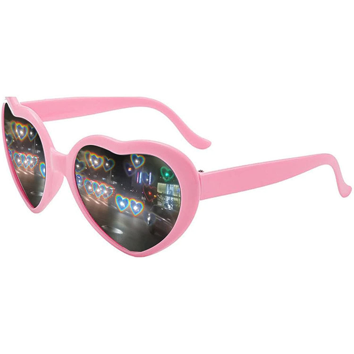 Heart Shaped Sunglasses EDM Festival Light Changing Eyewear Heart Effect Outlet Good Selling