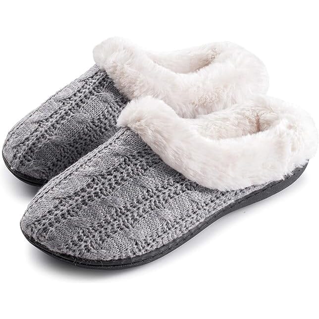 Roxoni Women's Slippers Cable Knit Super Cozy Comfort Clog Cheap Get Authentic