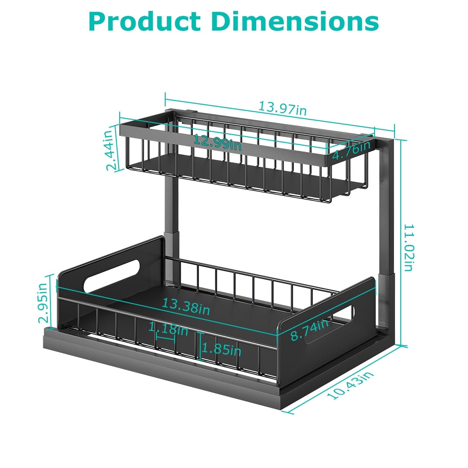 2-Tier Under Sink Organizer Pull Out Basket Storage Looking For Cheap Pice