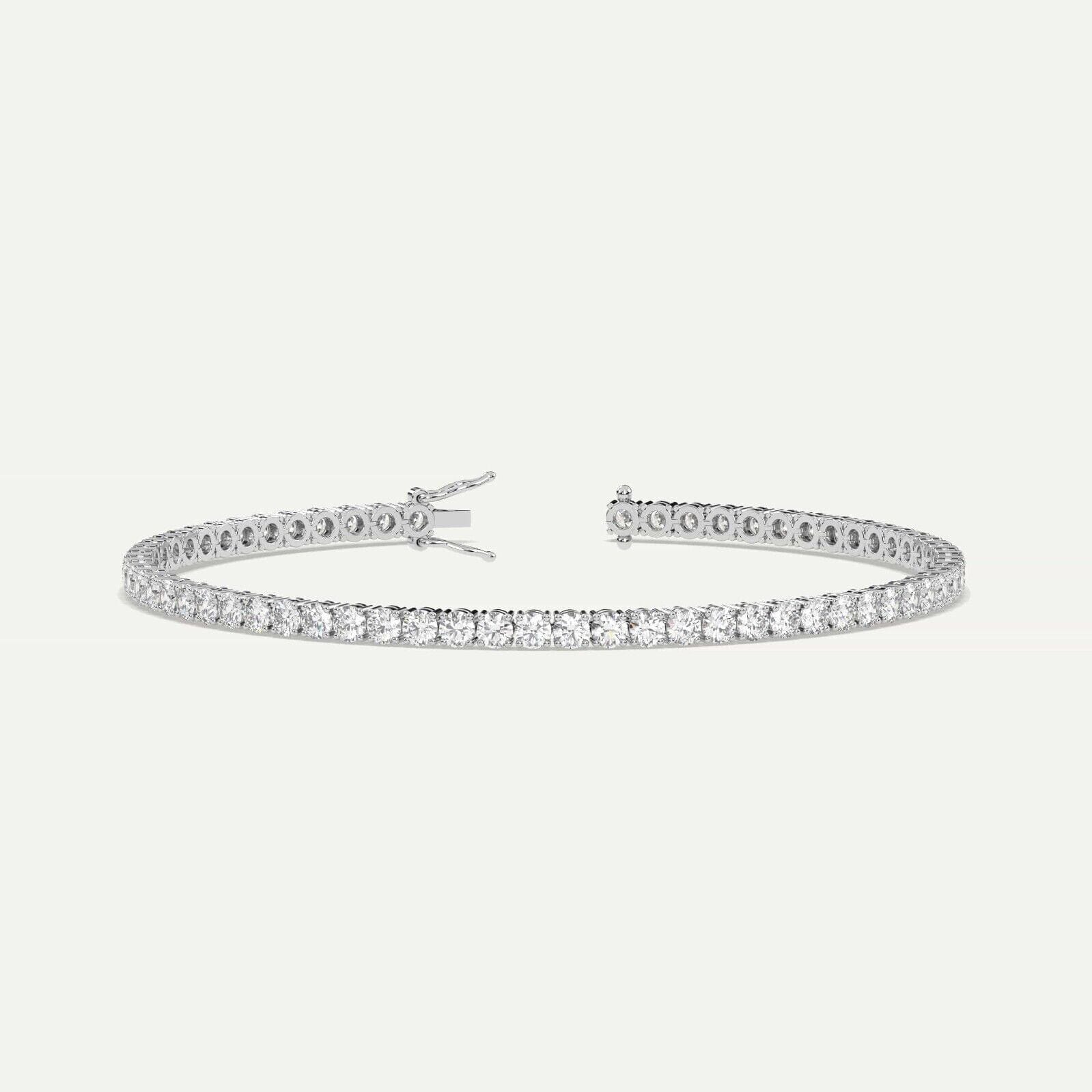 5 Ct Genuine Round-Cut Real Diamond Tennis Bracelet 7 14K White Gold Manchester Great Sale Online