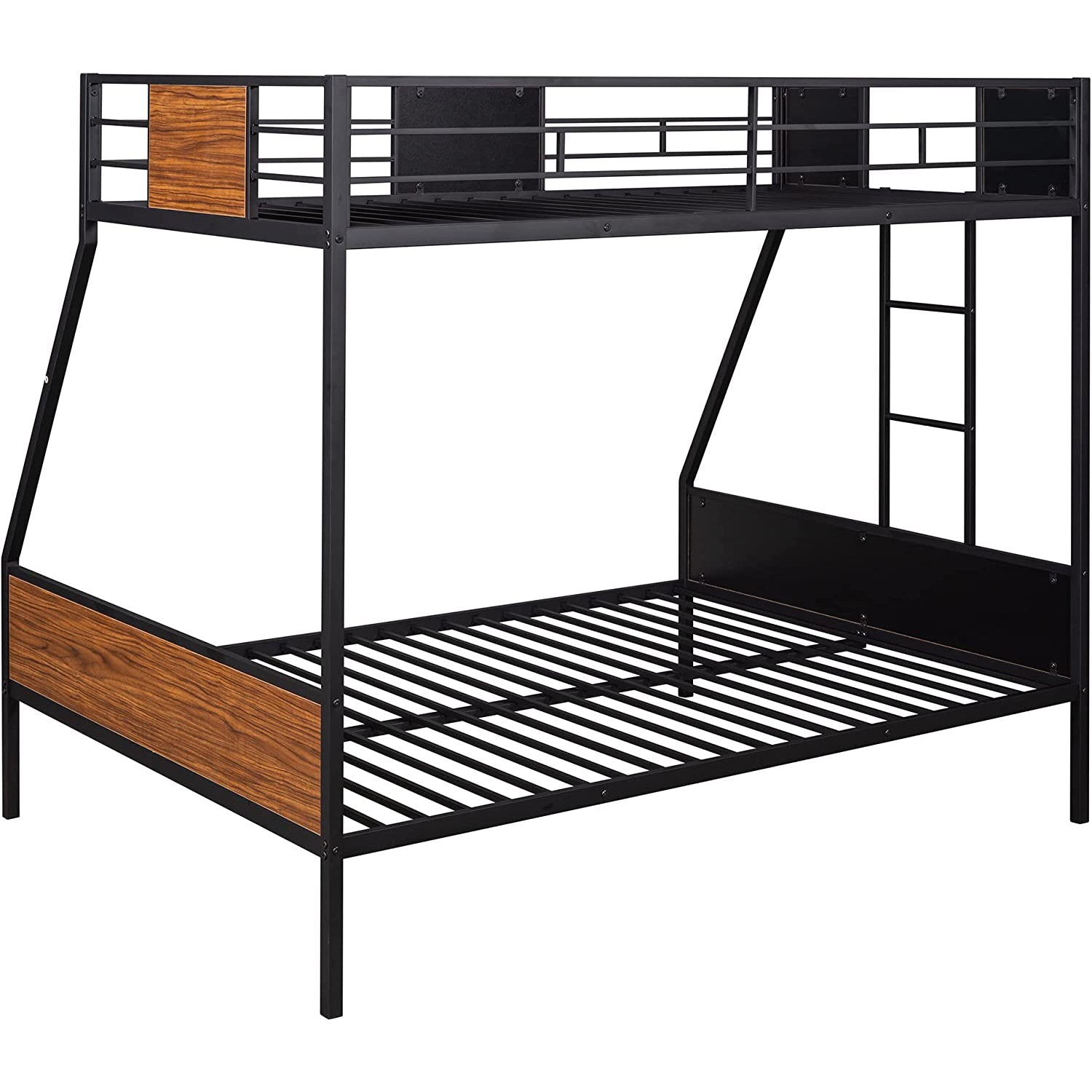 Metal Bunk Bed with Safety Railing Ladder Collections For Sale