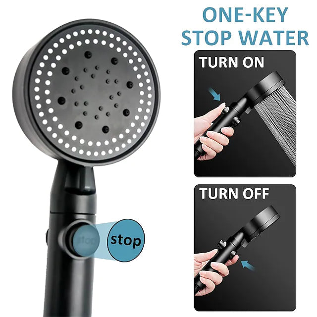 Shower Head Water Saving with 5 Adjustable Mode Outlet Cheap