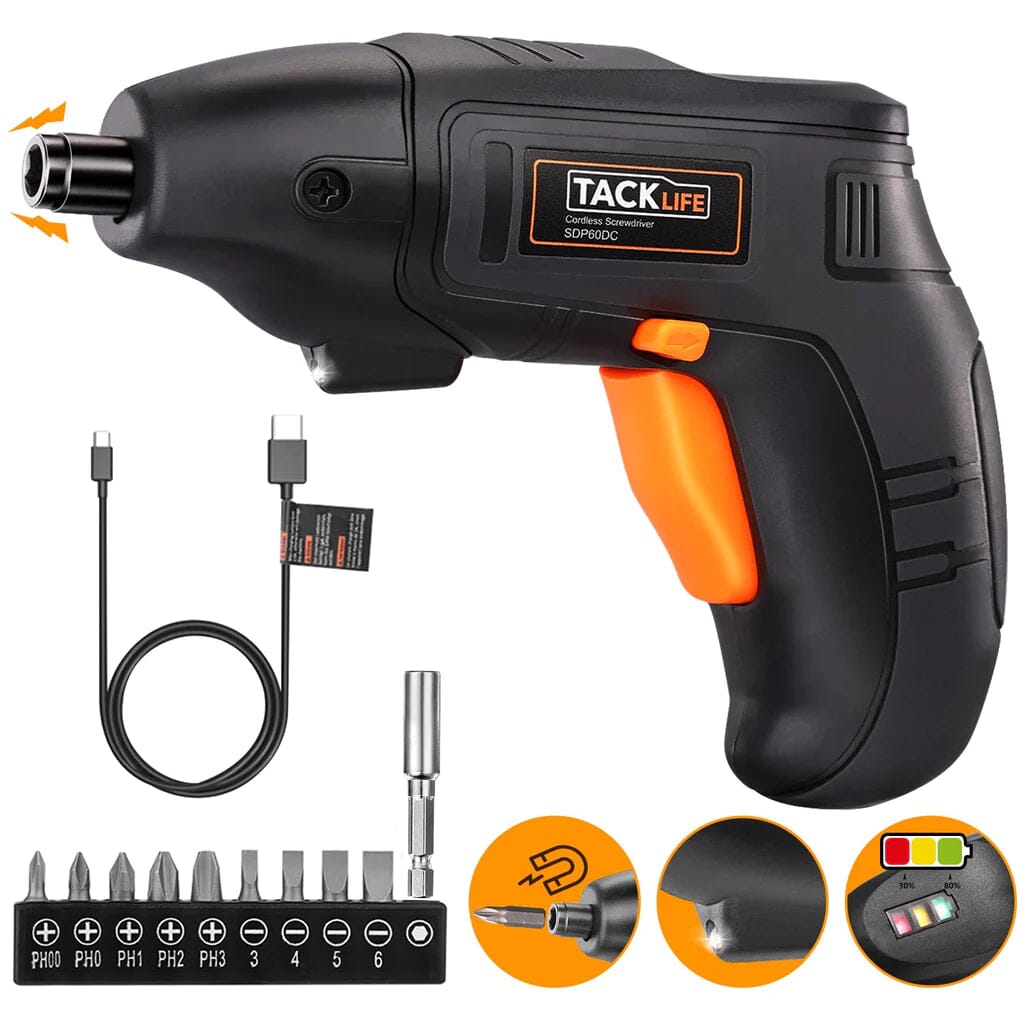 Electric Cordless Screwdriver Rechargeable with LED Light Collections